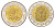 Египет 1 фунт 2008 сфинкс KM 940a биметалл aUNC 4673-827