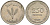Израиль 250 прута 1949 JE 5709, без жемчужены KM 15 медно-никель 221-815