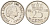 Нидерланды 25 центов 1958 Юлиана (1949-1980) KM 183 никель    4174-646