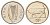 Ирландия 5 пенсов 1993 бык KM 28 медно-никель UNC 4682-559