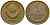 СССР 1 копейка 1988 Y 126a, Schon 75a латунь 4564-1037