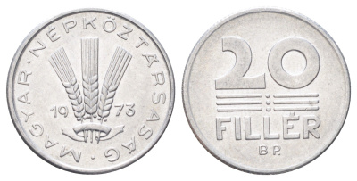 Венгрия 20 филлеров 1973 KM 573 алюминий 4701-448