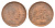 Эфиопия 1/32 быра 1897 EE 1889, Менелик II KM 11 медь 1522-215
