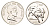 Филиппины 1 писо 1991 KM 243.2 нержавеющая сталь UNC 4644-921