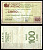 Италия 100 лир ND (1976-1978) банковский чек бумага 7375-38-3-2