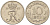 ДАНИЯ 10 ЭРЕ 1963 C; S, ФРЕДЕРИК IX (1947-1972) KM 849.1 медно-никель 4387-869