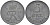 ДАНИЯ 5 ЭРЕ 1959 C; S, ФРЕДЕРИК IX (1947-1972) KM 843.2 цинк 38-415