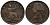 Великобритания 1 фартинг 1860 Виктория (1837-1901), зубчатая кайма KM 747.2, Spink 3958 бронза  1518-1043