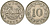 Мальта 10 центов 1972 баржа Великого магистра KM 11 медно-никель 4137-843