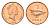 Соломоновы Острова 1 цент 1996 KM 24 сталь плакированная бронзой UNC 4627-864