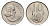 ЮАР 10 центов 1966 Ян ван Рибек (1619-1677), Suid Africa, легенда на африкаанс, цветок алоэ KM 68.2 никель UNC 4690-964