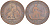 Испания 5 сентимо 1870 ОМ, лев со щитом KM 662 (Y53) медь 3853-1234