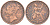 Великобритания 1 фартинг 1857 Виктория (1837-1901), редкий год KM 725, Spink 3950 медь 4613-416