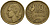 Франция 10 франков 1951 петух KM 915.1, Le Franc 363.4 алюминиевая бронза 4156-716