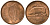 ИРЛАНДИЯ 1/2 ПЕННИ 1967 СВИНЬЯ С ПОРОСЯТАМИ KM 10 бронза UNC 4391-754