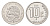 Мексика 10 сентаво 1998 KM 547 нержавеющая сталь UNC 4684-1251