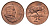 ЮАР 2 цента 1965 Ян ван Рибек (1619-1677), South Africa, легенда на английском, антилопа KM 66.1 бронза UNC 4693-236