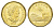 Канада 1 доллар 2016 Елизавета II (1952-2022), утка KM 1255 никель плакированный позолоченной бронзой 4631-831