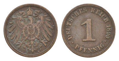 Германия 1 пфенниг 1907 A KM 10, J. 10 медь 4685-435