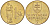 Словакия 1 крона 1993 KM 12 сталь плакированная бронзой 4152-934