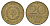 ГДР 20 пфеннигов 1969 A, первый год KM 11 латунь 3459-757