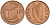Ирландия 1 пенни 1990 мифологическая птица лира KM 20a бронза 4141-241