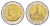 Таиланд 10 бат 2013 ВЕ 2556 Y 459 биметалл UNC 4633-253