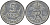ДАНИЯ 5 ЭРЕ 1954 N; S, ФРЕДЕРИК IX (1947-1972) KM 843.1 цинк 51-4522