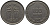 Израиль 100 прута 1949 JE 5709 не магнитная KM 14 медно-никель 3334-724