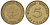 ФРГ 5 пфеннигов 1950 F KM 107, J.382 сталь плакированная латунью 4174-519