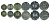 Гонконг лот из 6 монет 1998 10, 20, 50 центов, 1, 2, 5 долларов KM 66, 67, 68, 69а, 64, 65 UNC N2-13