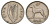 Ирландия 6 пенсов 1947 собака, ирландский волкодав KM 13a медно-никель 4682-551