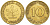 ФРГ 10 ПФЕННИГОВ 1966 F KM 108, J.383 сталь плакированная латунью 4544-1133
