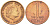 НИДЕРЛАНДЫ 1 ЦЕНТ 1969 ЮЛИАНА (1948-1980) KM 180 бронза 3309-338