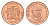 Ямайка 25 центов 1995 KM 167 сталь плакированная медью UNC 4649-844