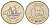 Кувейт 100 филсов 1999 KM 14 медно-никель UNC 4612-855
