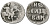 ВЕЛИКОЕ КНЯЖЕСТВО МОСКОВСКОЕ ДЕНГА 1535 - 1547 ИВАН IV ВАСИЛЬЕВИЧ, МОСКОВСКИЙ МОНЕТНЫЙ ДВОР, 0,36 ГР ГиК №41 серебро 262-1228