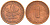 ФРГ 1 ПФЕННИГ 1973 G KM 105, J.380 сталь плакированная медью 4396-1523