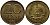 ГДР 20 пфеннигов 1969 А, первый год KM 11 латунь UNC 4398-1053