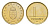 Венгрия 1 форинт 2003 KM 692 никель латунь UNC 105-116