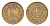 Дания 1/2 скиллинг-ригсмёнта 1857 Фредерик VII (1848-1863) KM 767 медь 603-735