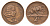 ЮАР 2 цента 1965 Ян ван Рибек (1619-1677), Suid Africa, легенда на африкаанс, антилопа гну KM 66.2 бронза 4121-427