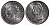 Франция 1 франк 1992 200 лет Французской республике KM 1004.1, Le Franc 229.2 никель 4610-855