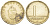 ВЕНГРИЯ 1 ФОРИНТ 1992 ВР KM 692 латунь 211-1162