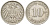 Германия 10 пфеннигов 1910 D KM 12, Jager 13, Weege 8 медно-никель 219-156