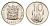 ЮАР 10 центов 1972 герб, цветок алоэ KM 85 никель PROOF 4690-863