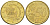 Кипр  50 евроцентов 2008  KM 83 нордик    4142-212