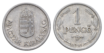 Венгрия 1 пенге 1941 ВР KM 521 алюминий 181-1136