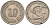 СИНГАПУР 20 ЦЕНТОВ 1967 ГОЛУБОЙ МАРЛИН, ТУНЕЦ KM 4 медно-никель 4589-437