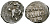 Великое Княжество Московское денга 1535 - 1547 Иван IV Васильевич, Московский монетный двор, 0,33 грамм ГиК №21 серебро 262-1036